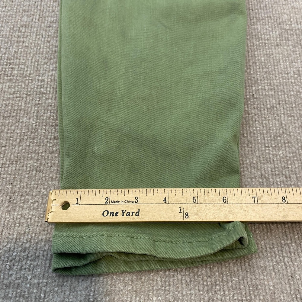 Judy Blue Pants Womens 9/29 Green Garment Dyed Relaxed Chino Stretch - Picture 11 of 12